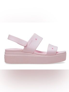 Crocs pink Brooklyn 4U low wedges